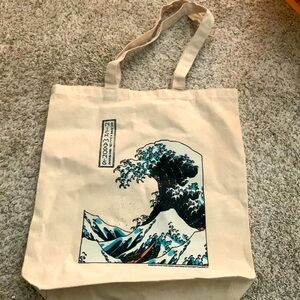 Nick Mason’s “Saucer Full of Secrets Hokusai” Canvas Tote Bag